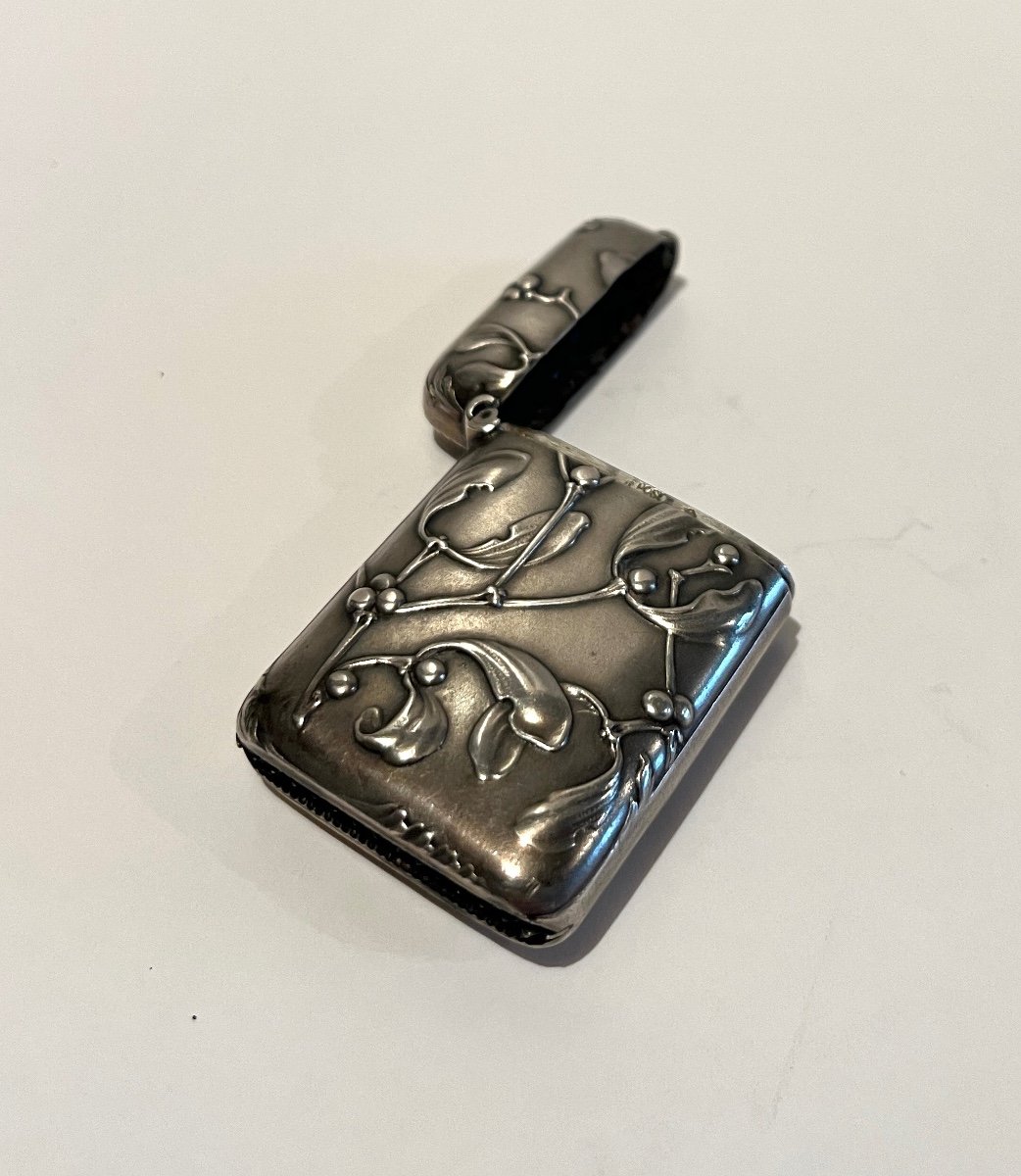 Pyrogen Match Scraper In 800 Silver Art Nouveau-photo-2