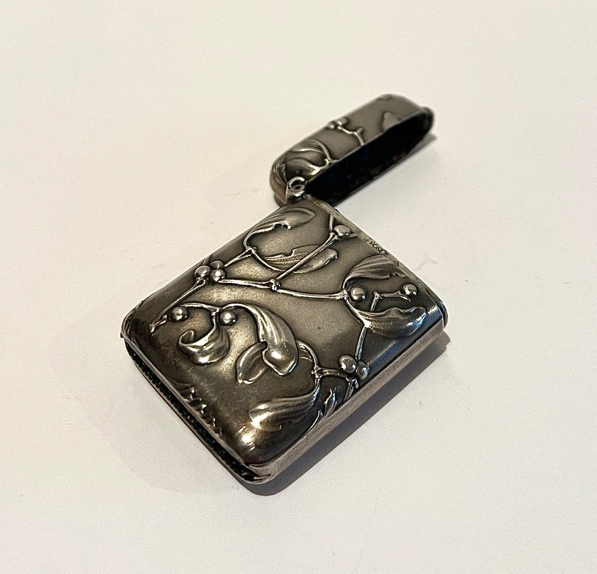 Pyrogen Match Scraper In 800 Silver Art Nouveau-photo-2