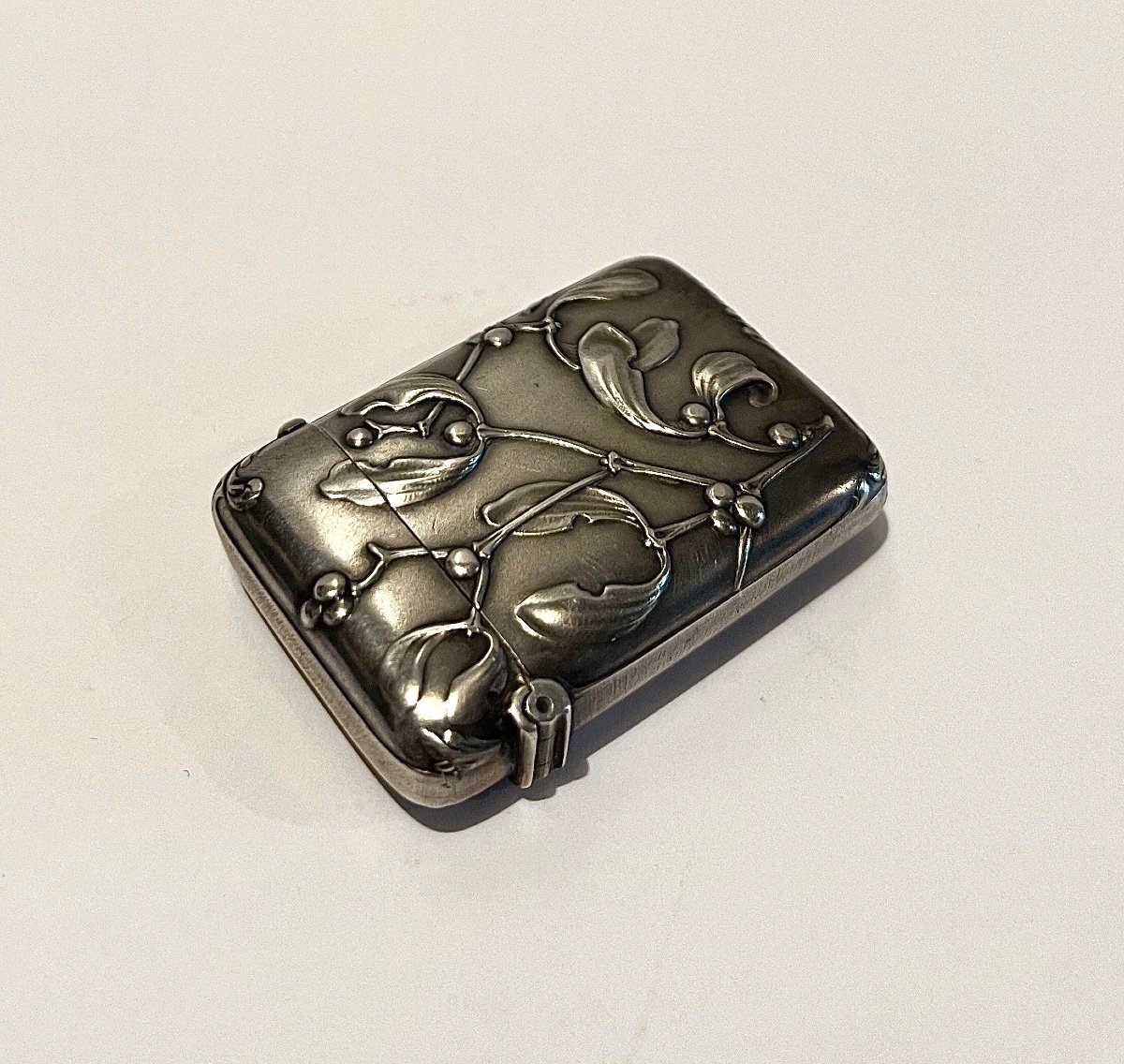 Pyrogen Match Scraper In 800 Silver Art Nouveau-photo-6