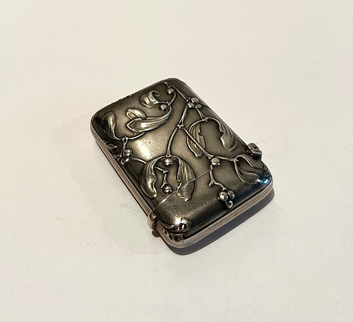 Pyrogen Match Scraper In 800 Silver Art Nouveau-photo-7