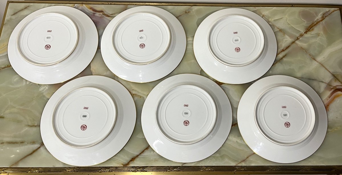 6 Assiettes En Porcelaine De Sèvres-photo-2