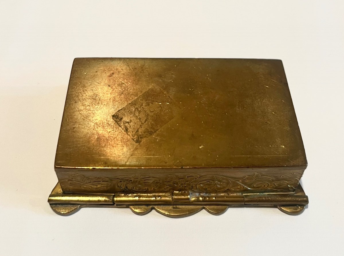 Pyrogenic Matchbox In Gilt Bronze And Cloisonné Enamels Late 19th Century-photo-7