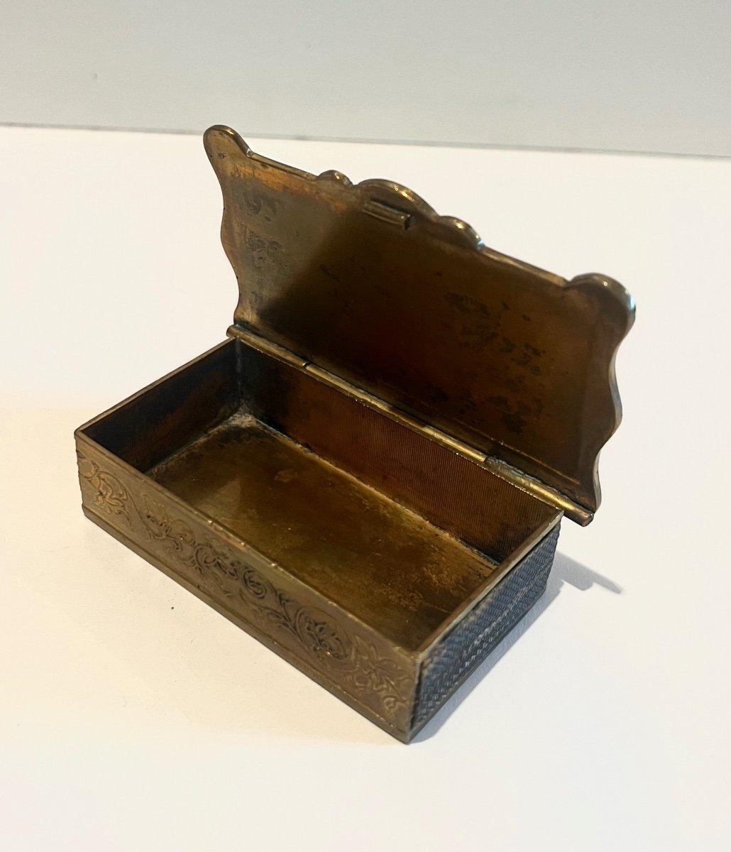 Pyrogène Boite à Allumettes En Bronze Doré Et émaux Cloisonné Fin XIXème-photo-8