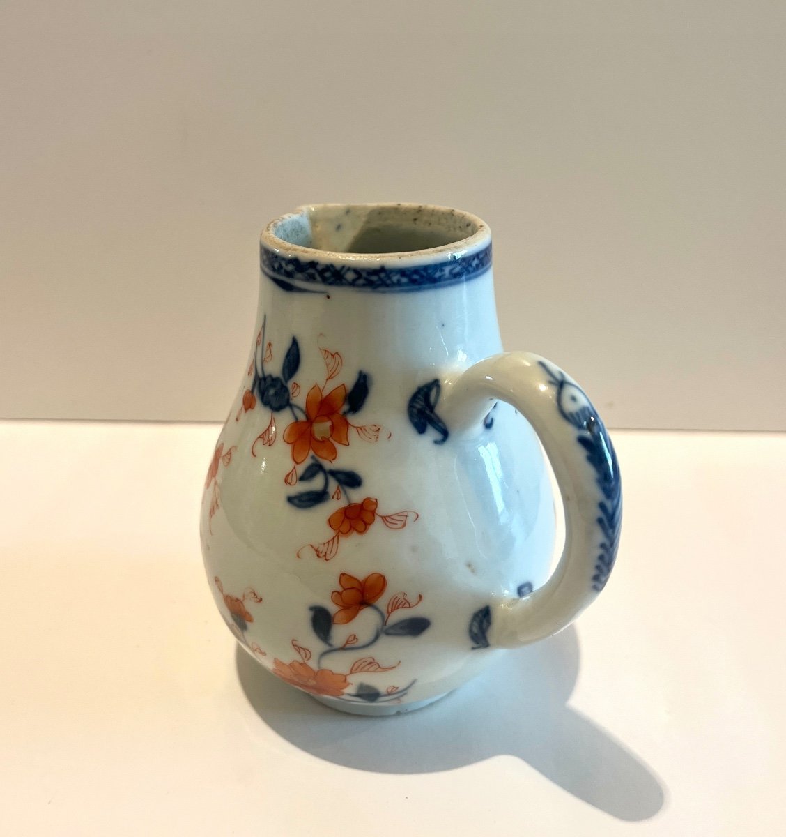 Compagnie Des Indes Crémier Pot à Lait En Porcelaine Datant Du XVIIIème Siècle-photo-4