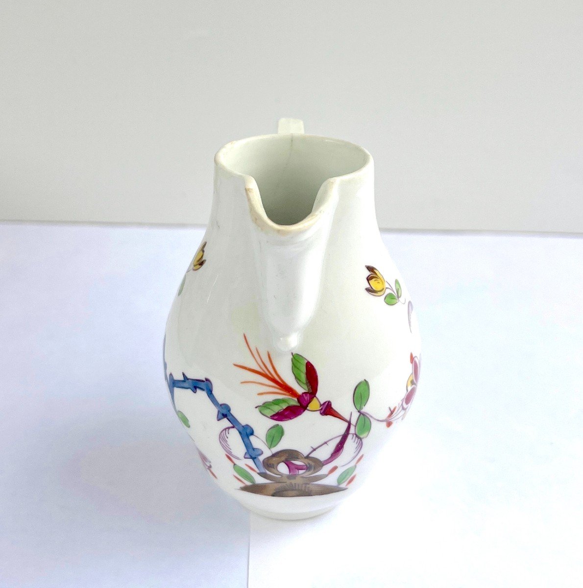 Crémier Pot à Lait En Porcelaine De Meissen Décoration Kakiemon-photo-4