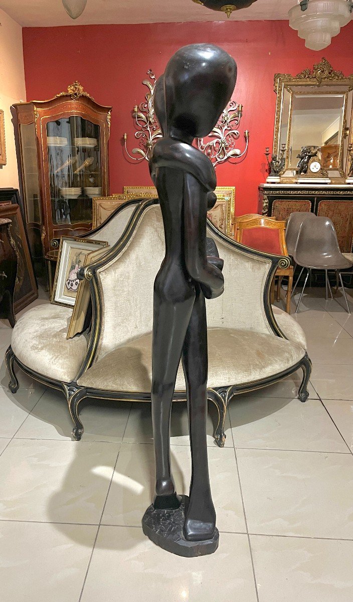 Contemporary Ebony Statue-photo-4