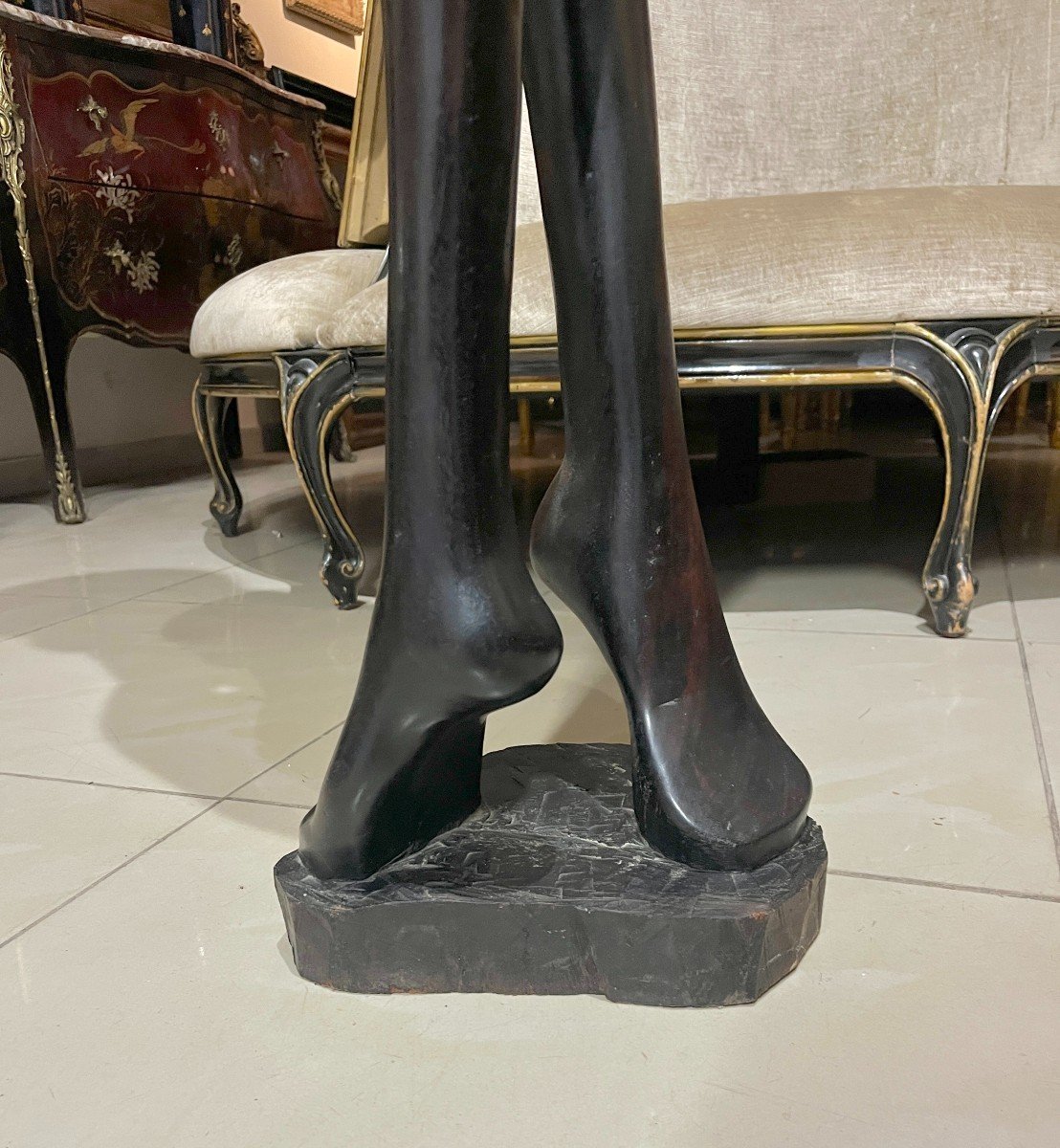 Contemporary Ebony Statue-photo-6