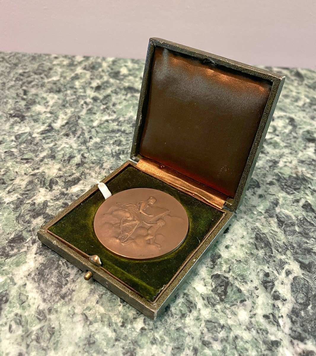 Médaille Bronze Cinquantenaire Des Grands Magasins Du Louvres-photo-3