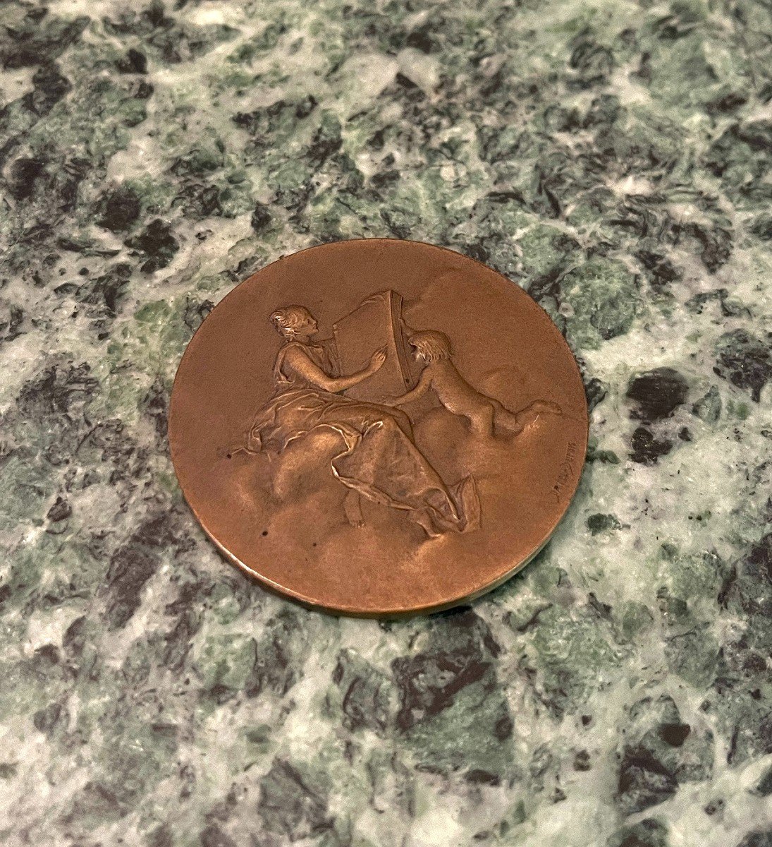 Bronze Medal Fiftieth Anniversary Of The Louvre Department Stores-photo-4