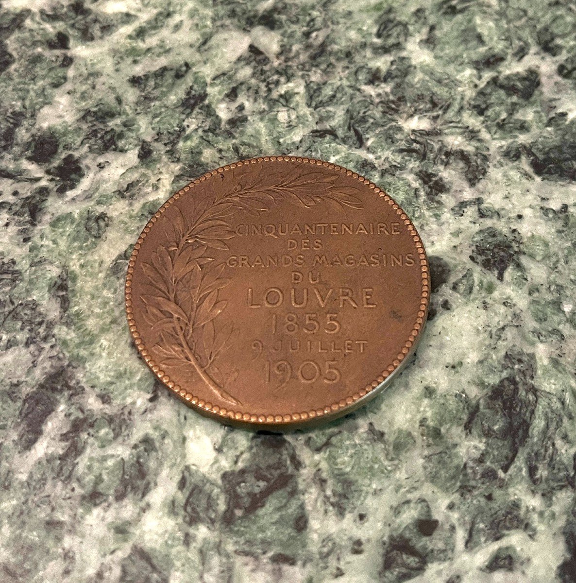 Bronze Medal Fiftieth Anniversary Of The Louvre Department Stores-photo-2