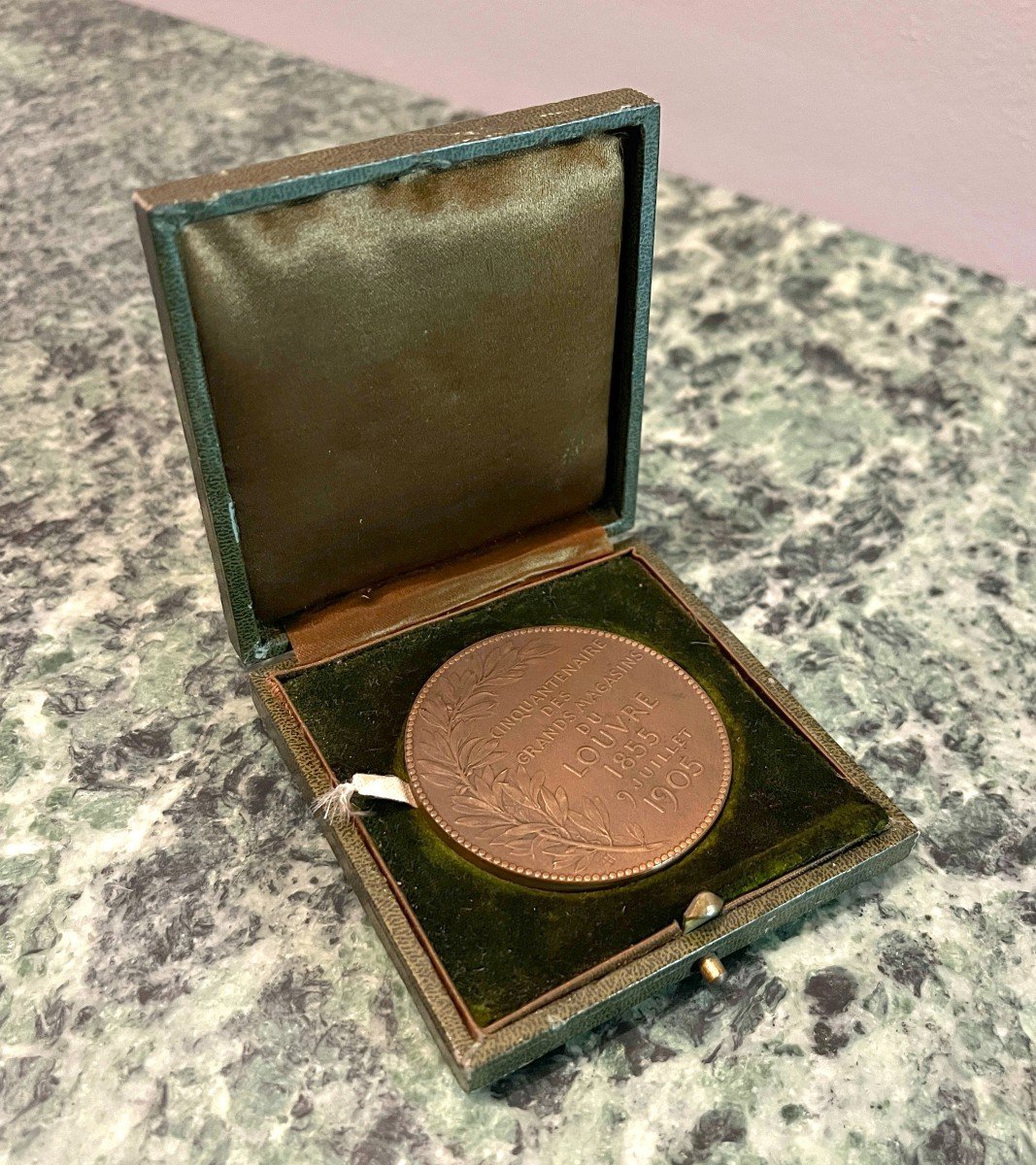 Médaille Bronze Cinquantenaire Des Grands Magasins Du Louvres