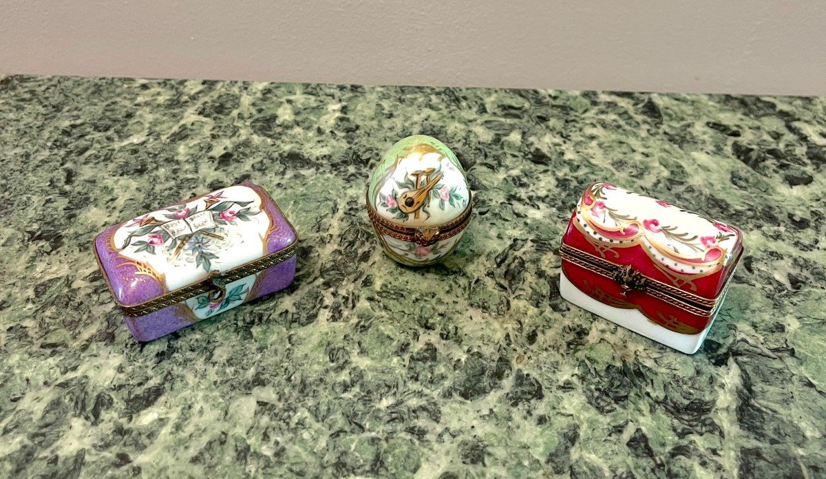 Limoges Porcelain Pill Boxes -photo-3