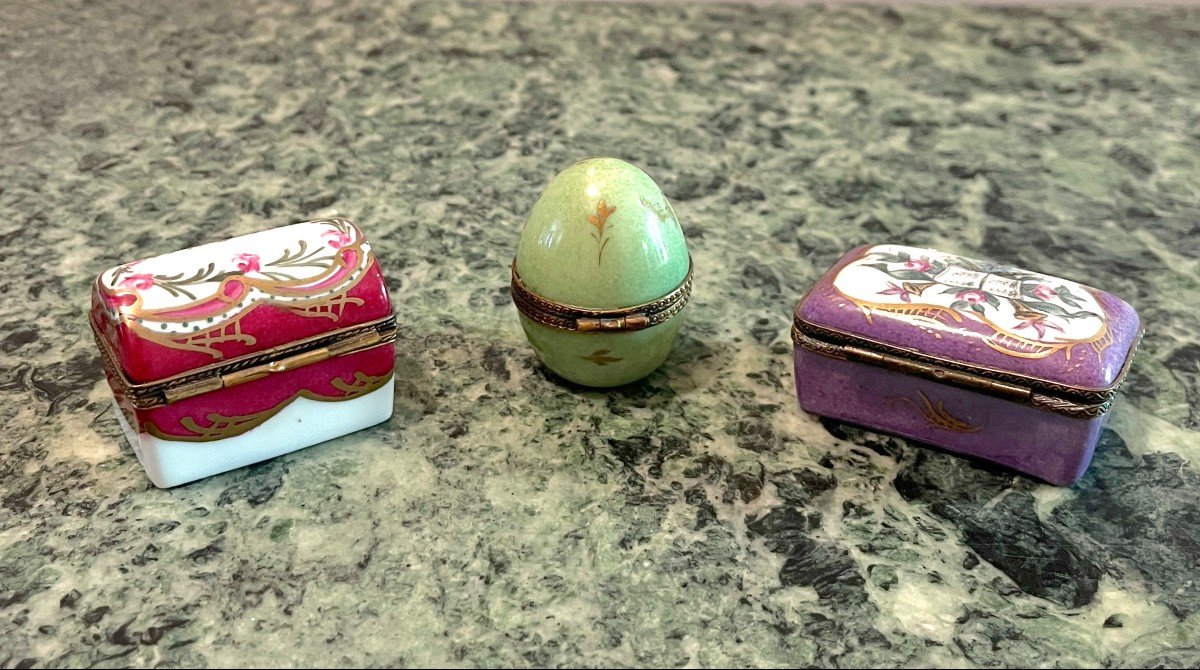 Limoges Porcelain Pill Boxes -photo-2