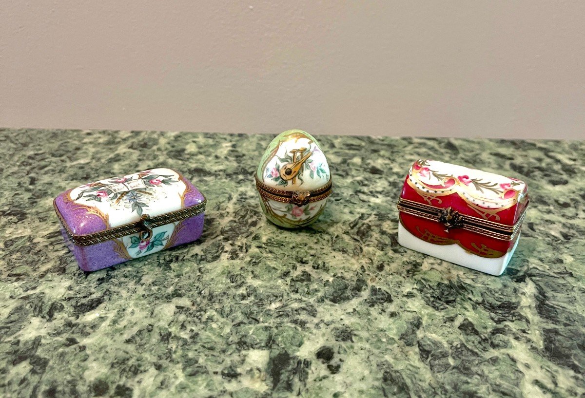 Limoges Porcelain Pill Boxes 