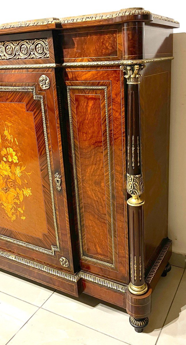 Marquetry And Gilt Bronze Dresser-photo-2