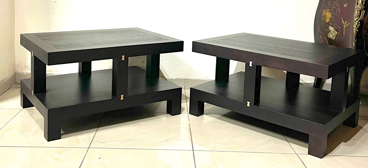 Paire De Tables Basses Roche Bobois-photo-3