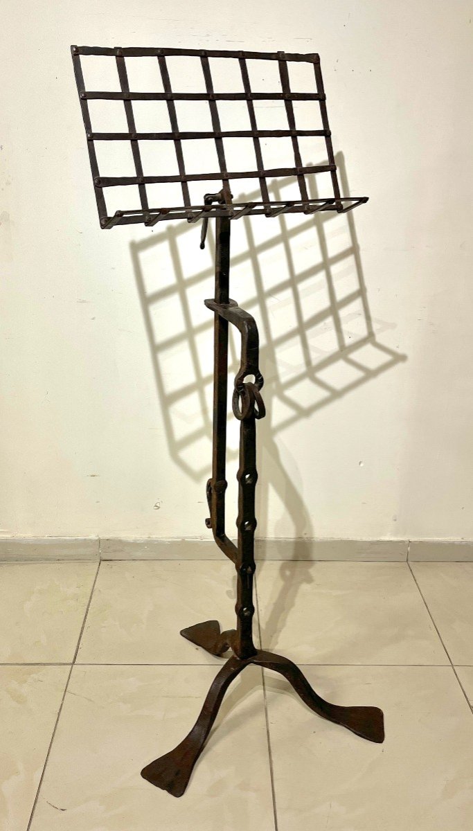 19th Century Wrought Iron Lectern-photo-2