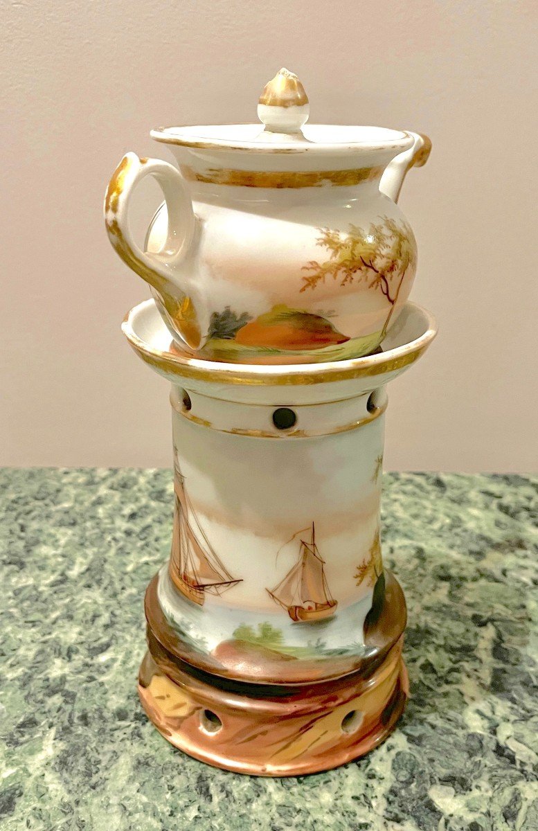 19th Century Paris Porcelain Teapot-photo-2