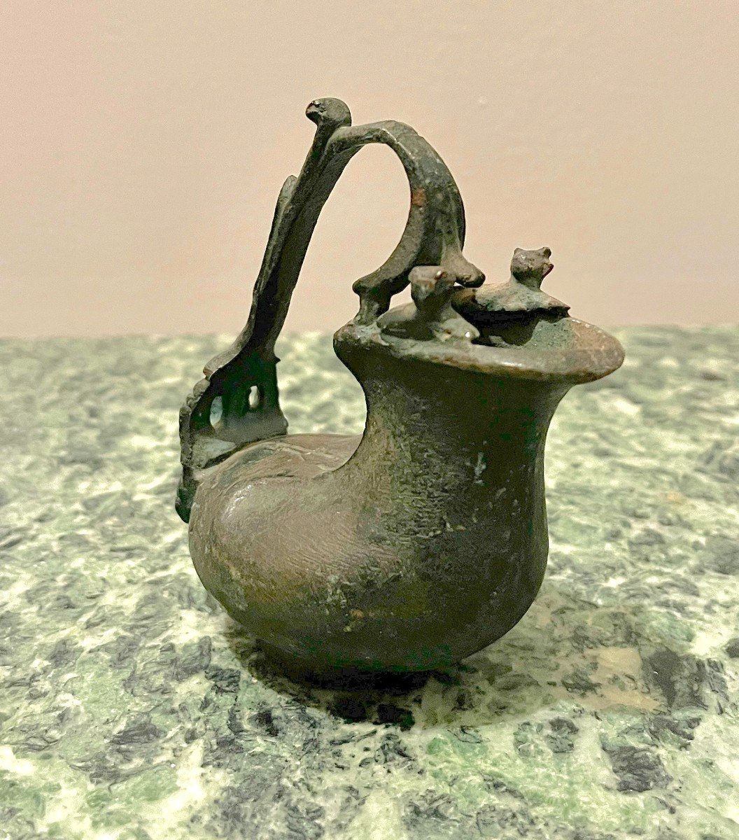 Askos Bronze Milk Jug Naples (herculaneum Copy)-photo-3