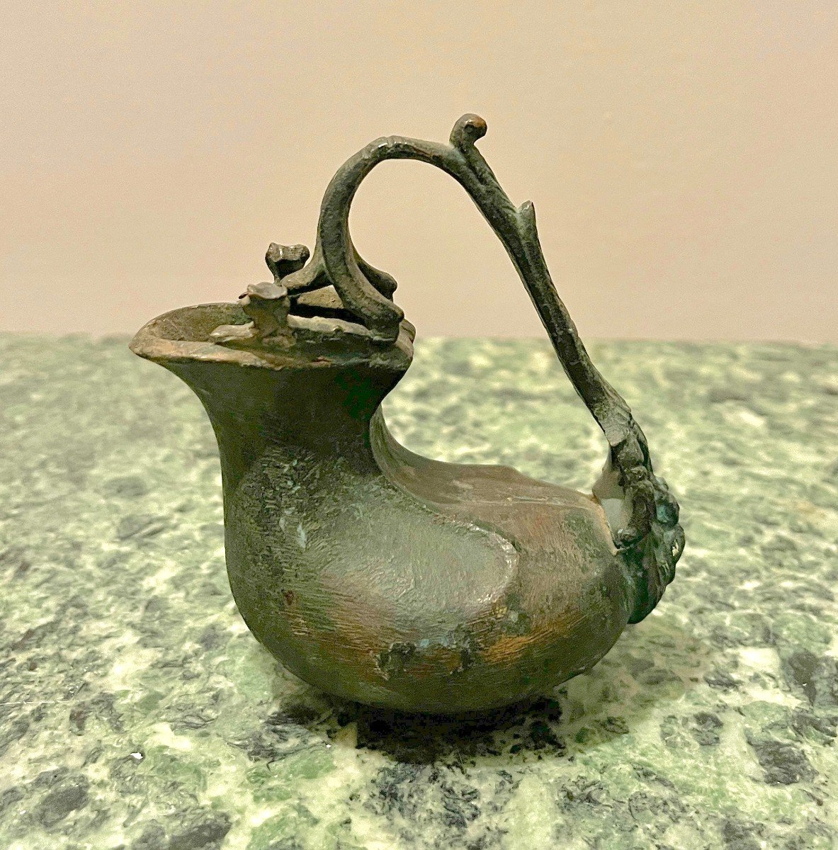 Askos Bronze Milk Jug Naples (herculaneum Copy)-photo-3