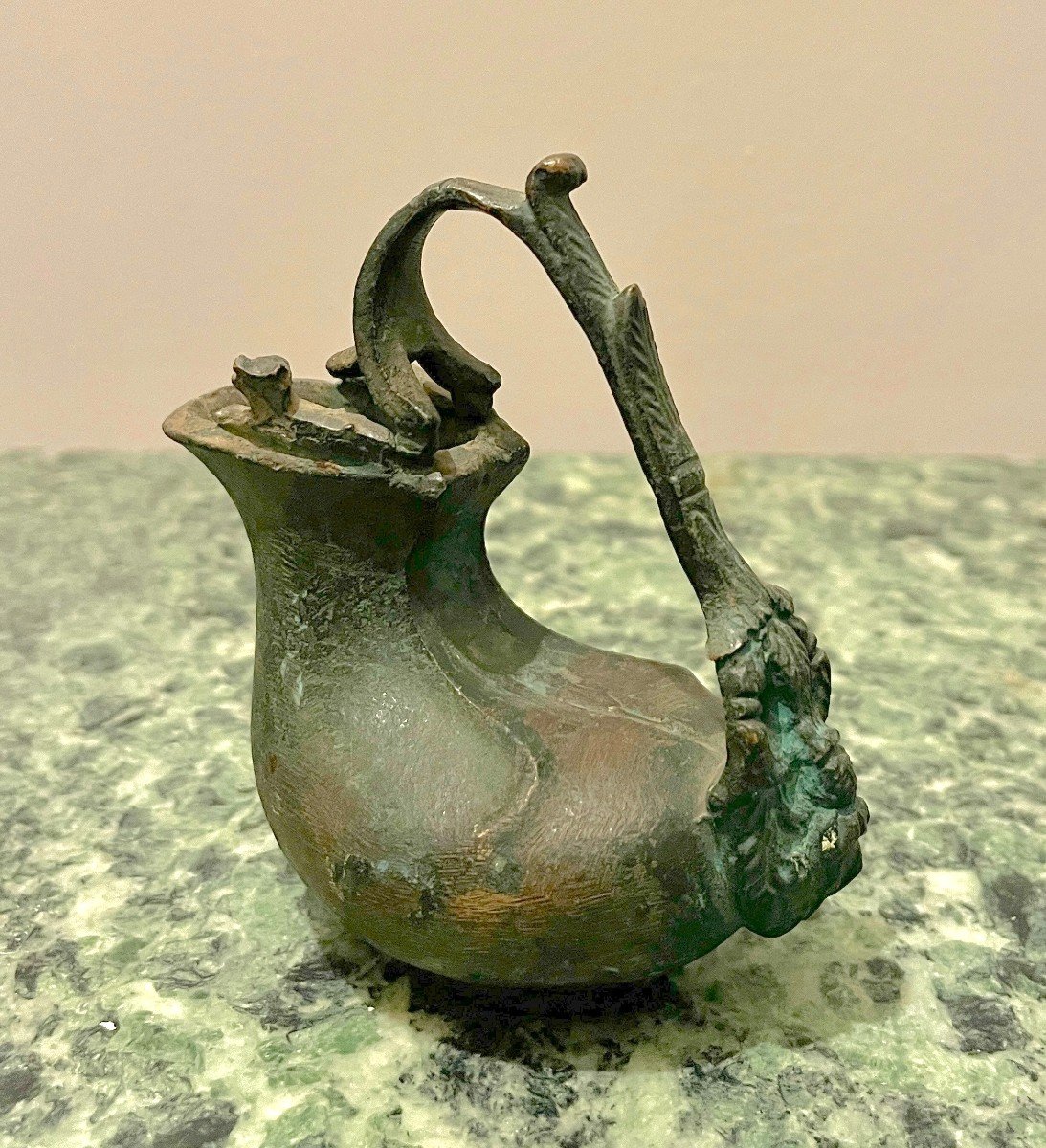 Askos Bronze Milk Jug Naples (herculaneum Copy)