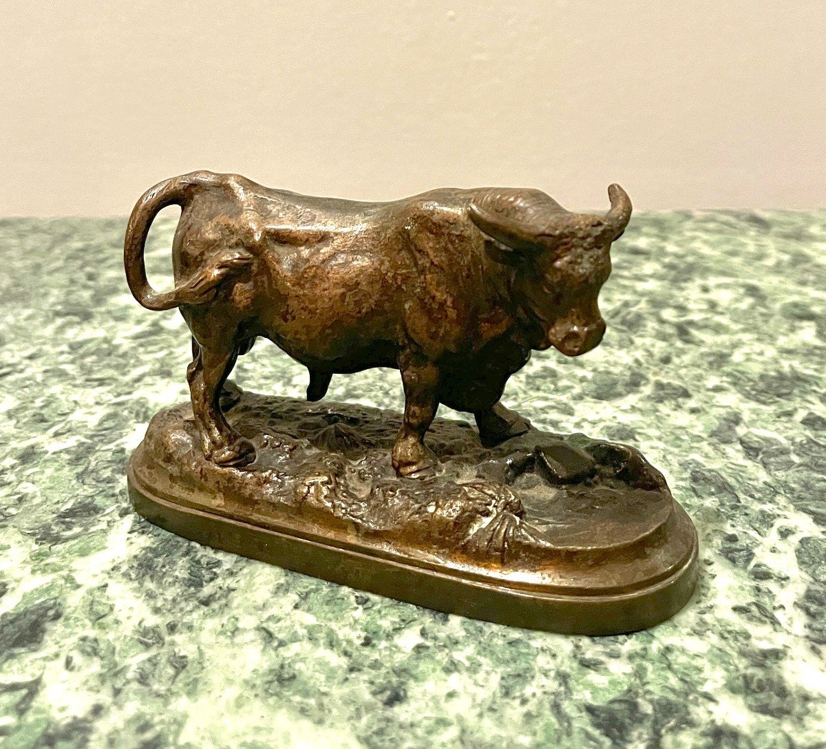 Petit Bronze Taureau XIXème