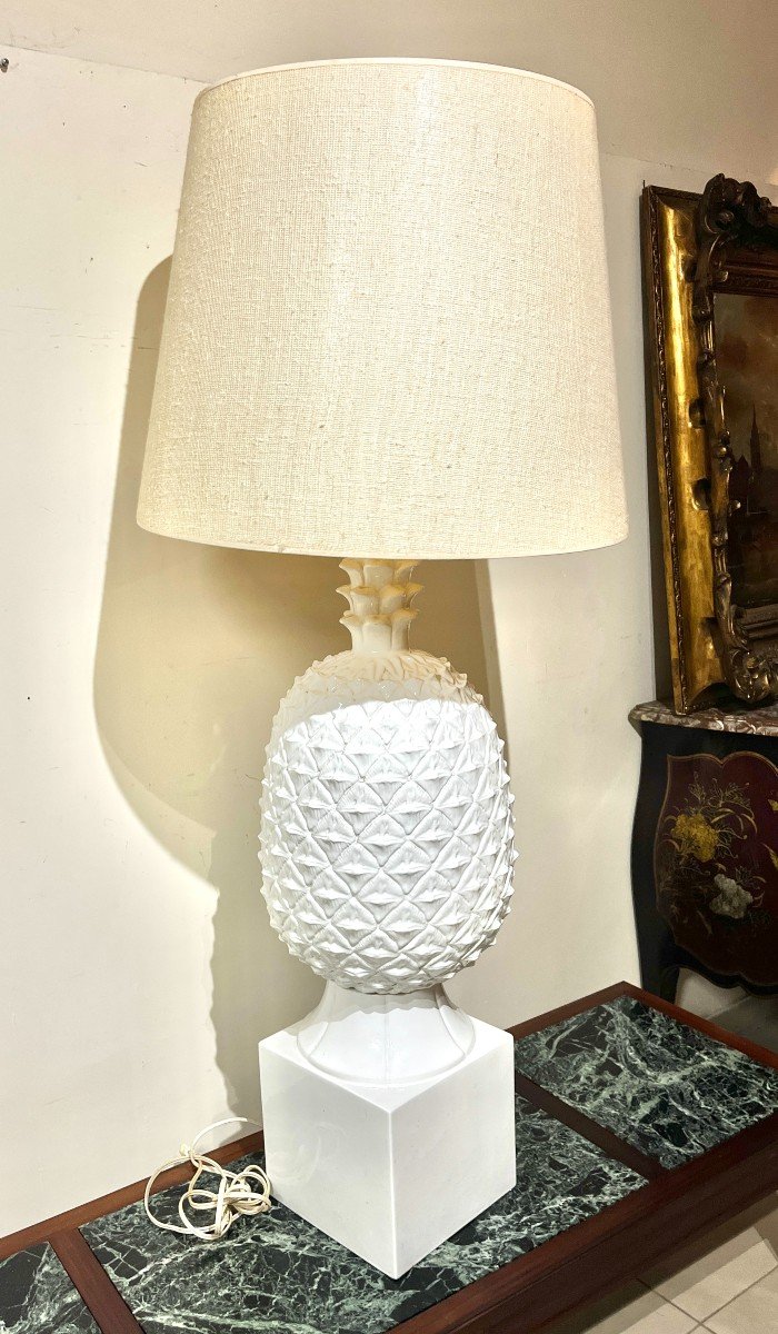 Très Grande Lampe Ananas Années 1970-photo-2