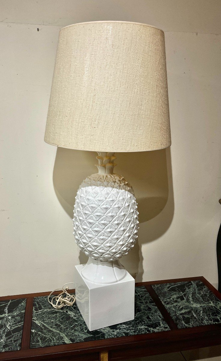 Très Grande Lampe Ananas Années 1970-photo-1