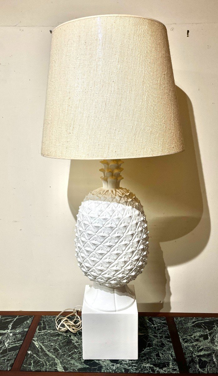 Très Grande Lampe Ananas Années 1970-photo-4