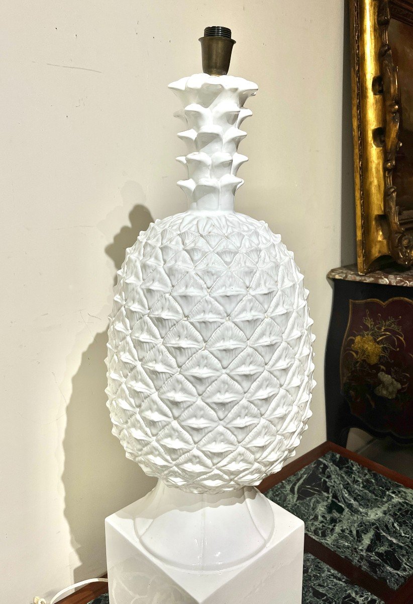 Très Grande Lampe Ananas Années 1970-photo-6