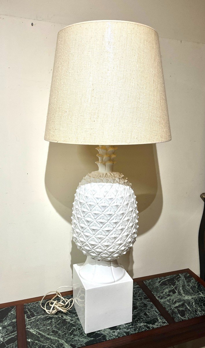 Très Grande Lampe Ananas Années 1970