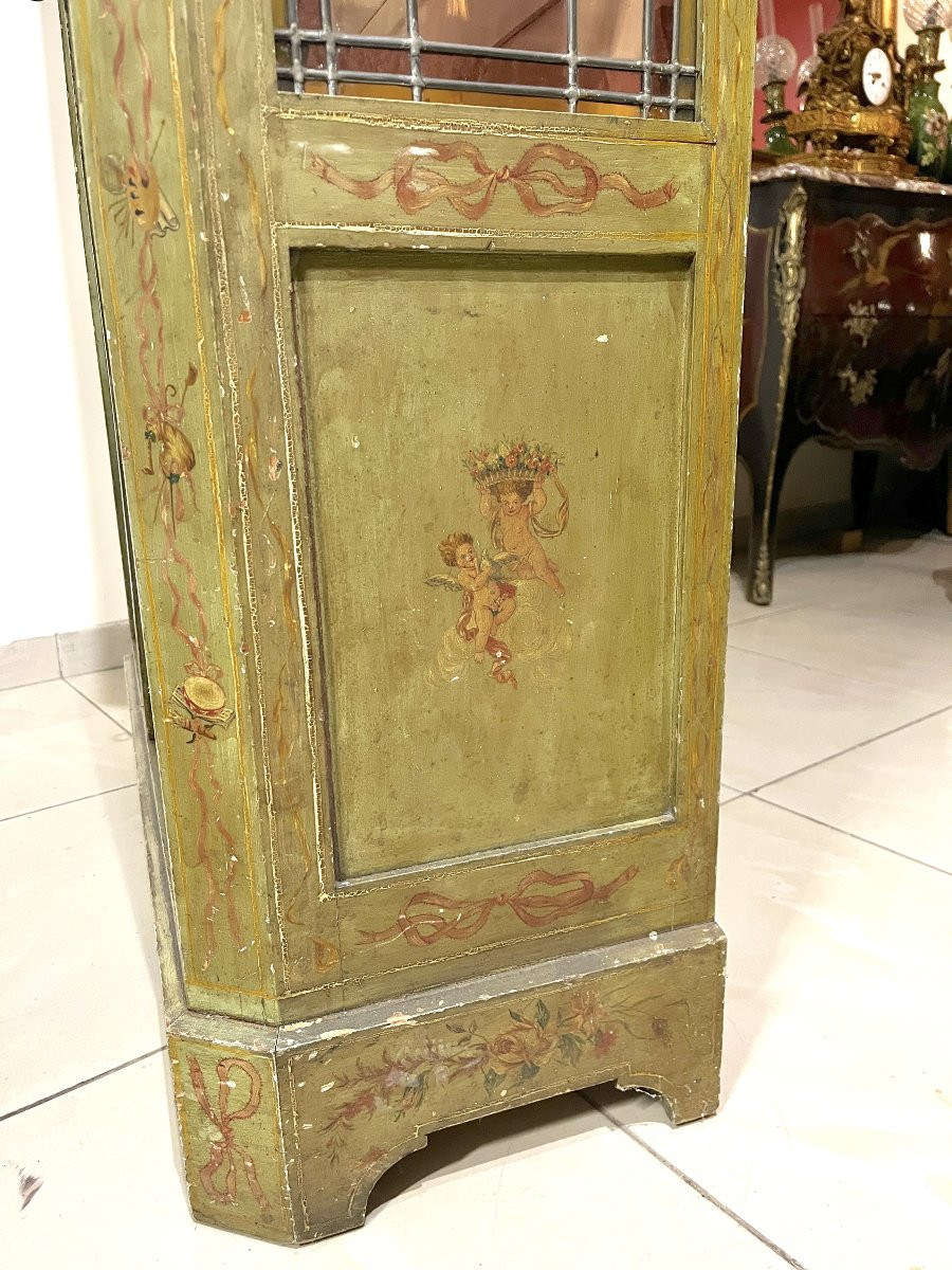 Bibliothèque Vitrine Laqué Haut En Vitrail-photo-7