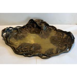 Coin Tray In Bronze Signed A. Marionnet