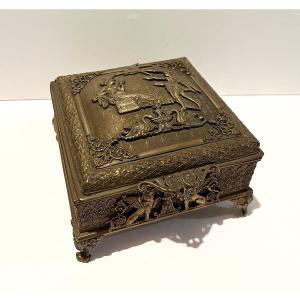 Bronze Jewelry Box 19th Century 