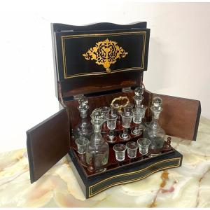 Liqueur Cellar  Filet And Marquetry Napoleon III