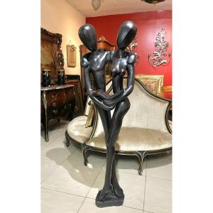 Contemporary Ebony Statue