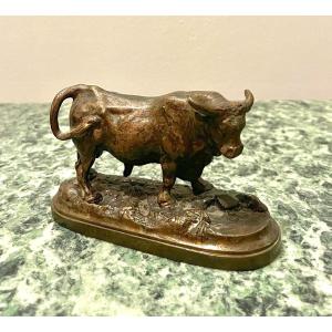 Small Bronze Bull 19th Century