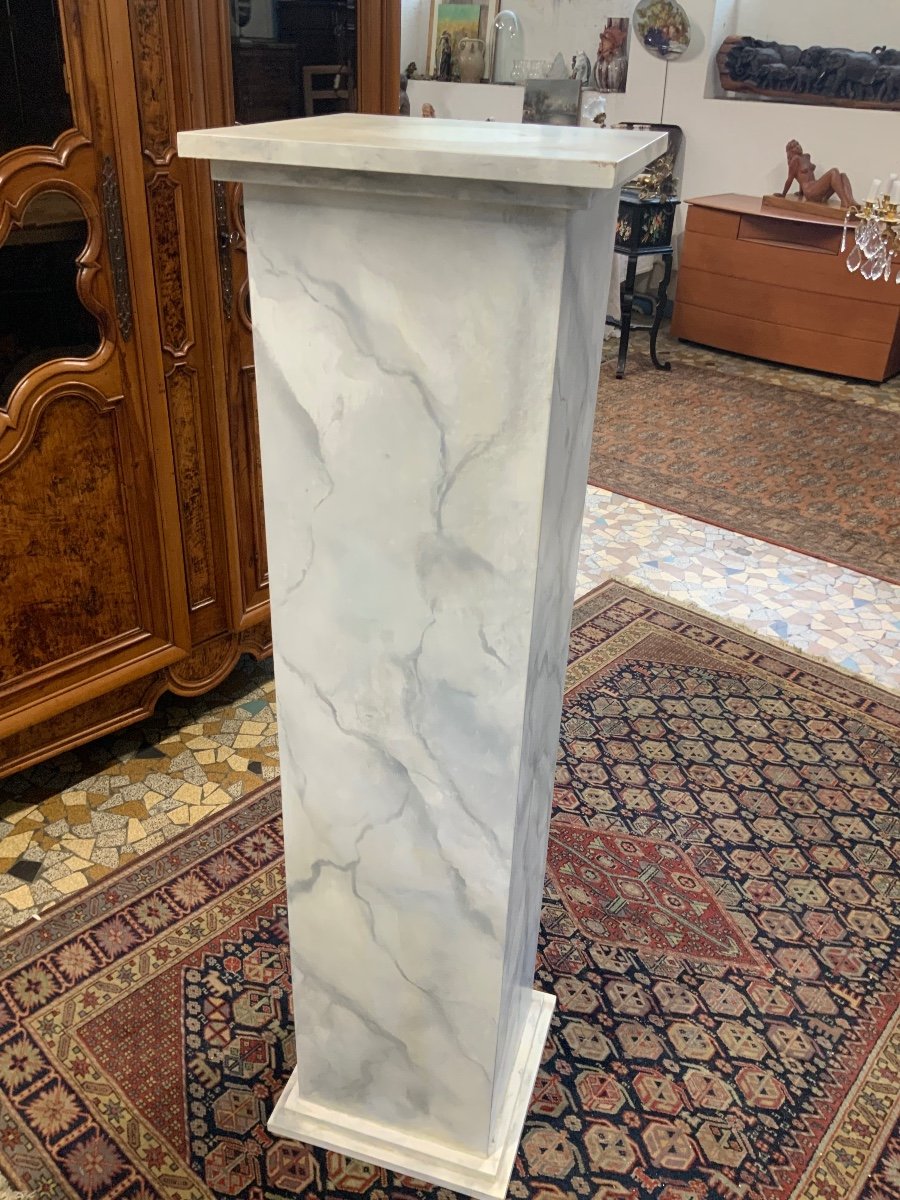 Wooden Column Imitation Marble-photo-2