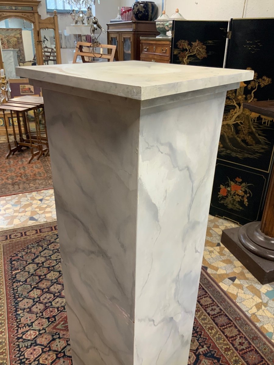 Wooden Column Imitation Marble-photo-4