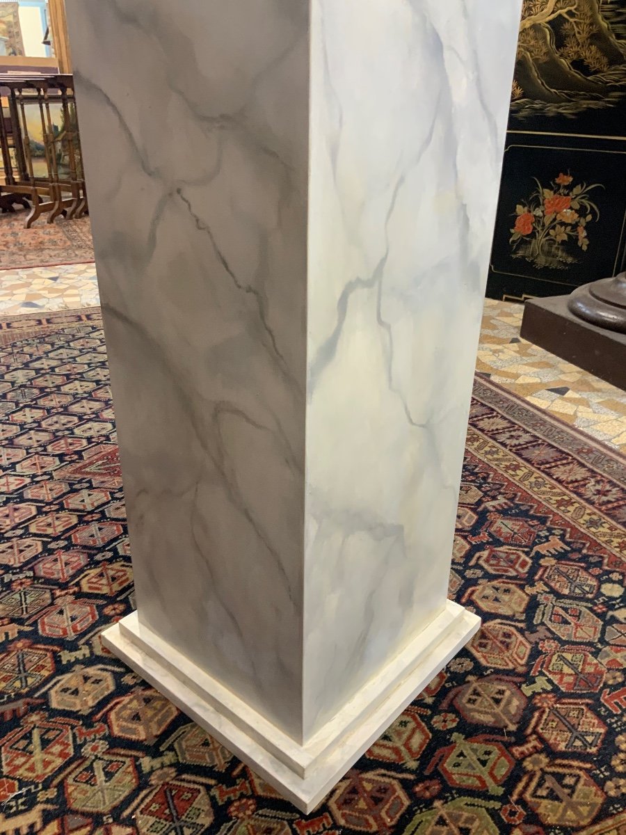 Wooden Column Imitation Marble-photo-1