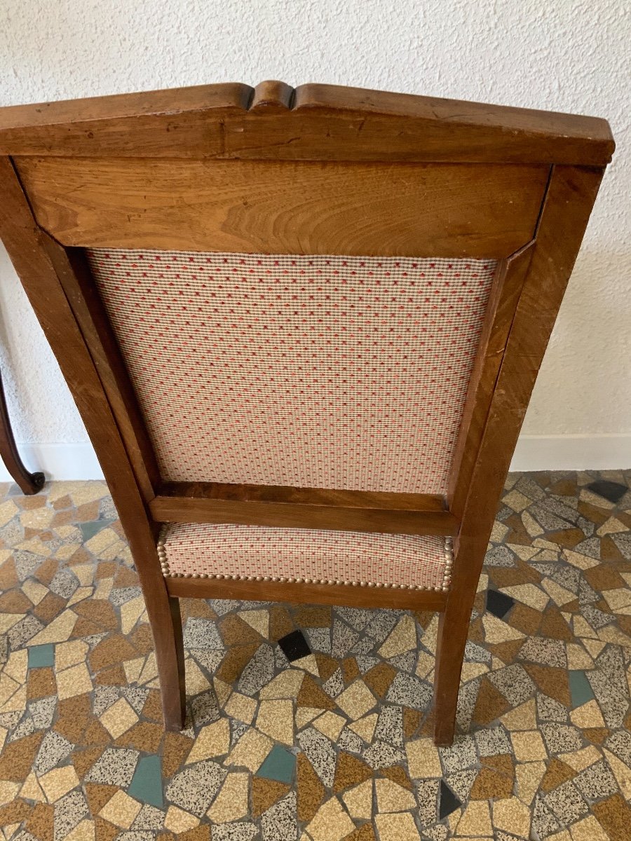 Fauteuil Restauration En Noyer-photo-4