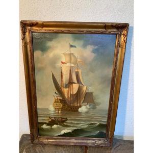 Ancien tableau marine