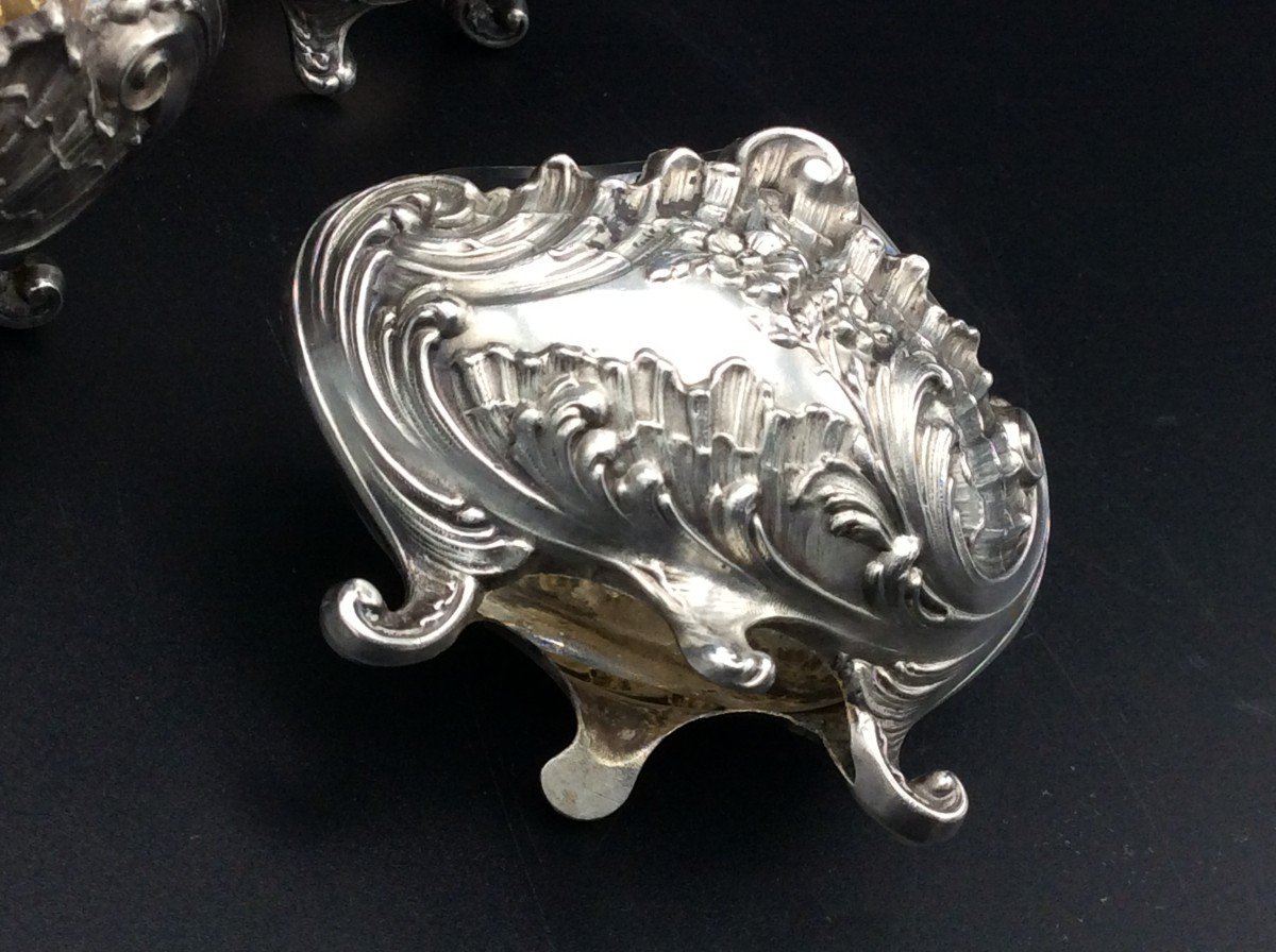 Four Salt Cellars In Silver-photo-2