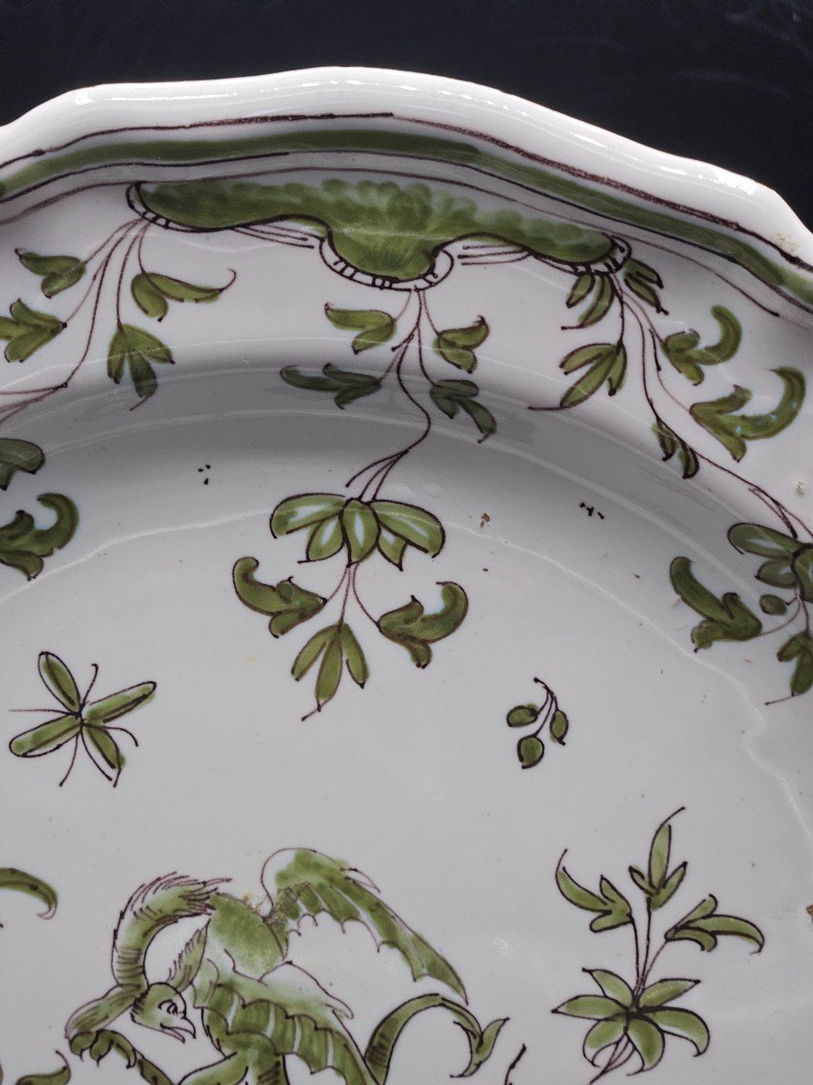"18th Century Earthenware Plate From Moustiers"-photo-7