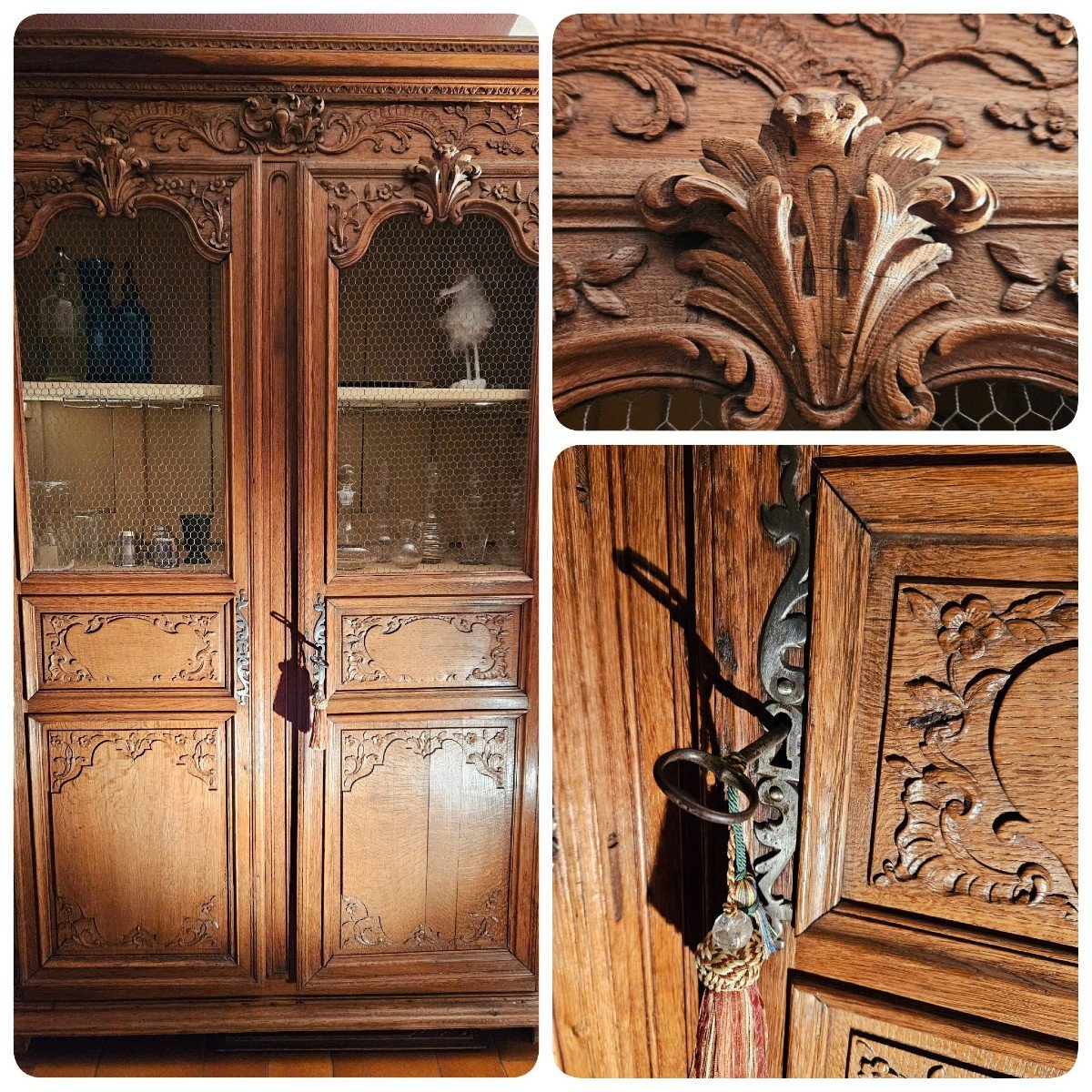  Bibliothèque. Armoire Normande. Vitrine.