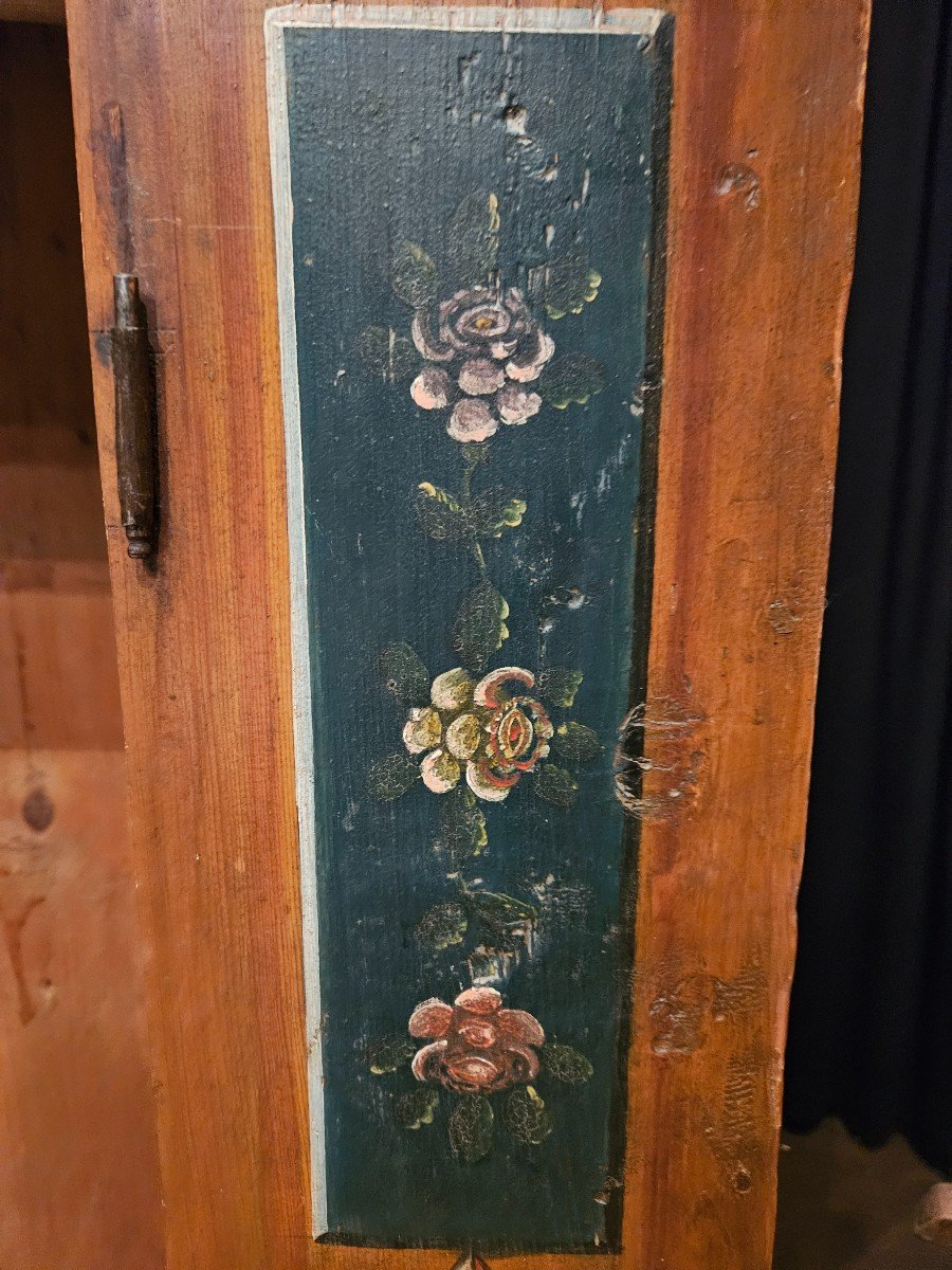 Armoire,  Armoire Alpine ,armoire Peinte, Tyrol, Suisse Ou Autriche D’art Populaire -photo-6