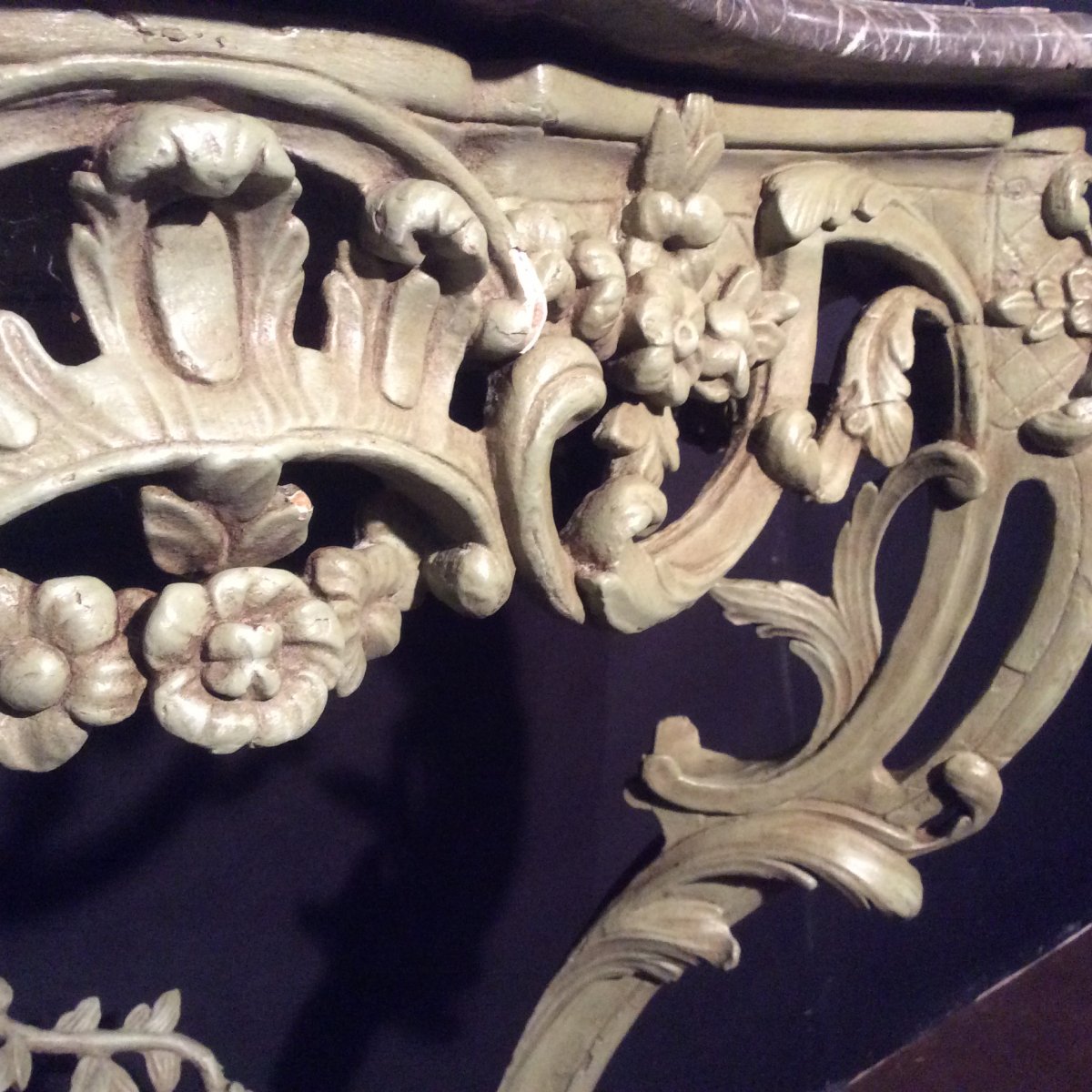 Louis XV Rocaille Style Console-photo-8