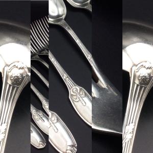 Cutlery, Silver Metal Housewife From Maison Christofle.