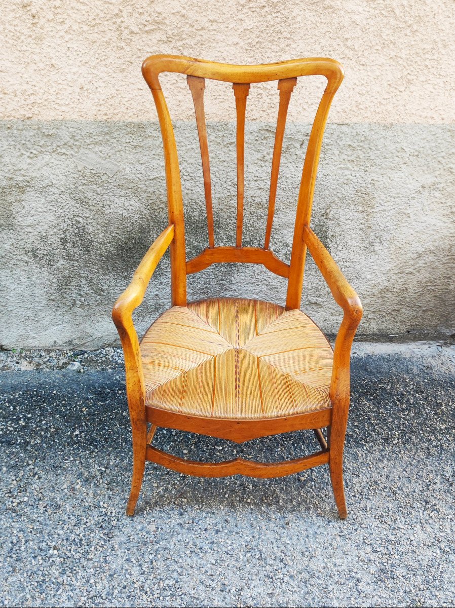 Pair Of Walnut Armchairs-photo-2