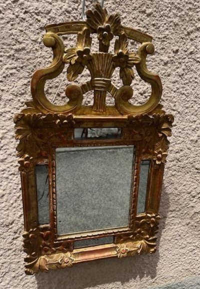 Golden Wood Mirror